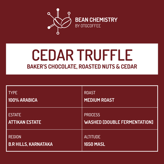 CEDAR TRUFFLE (Limited lot of 4kg) - Bean Chemistry